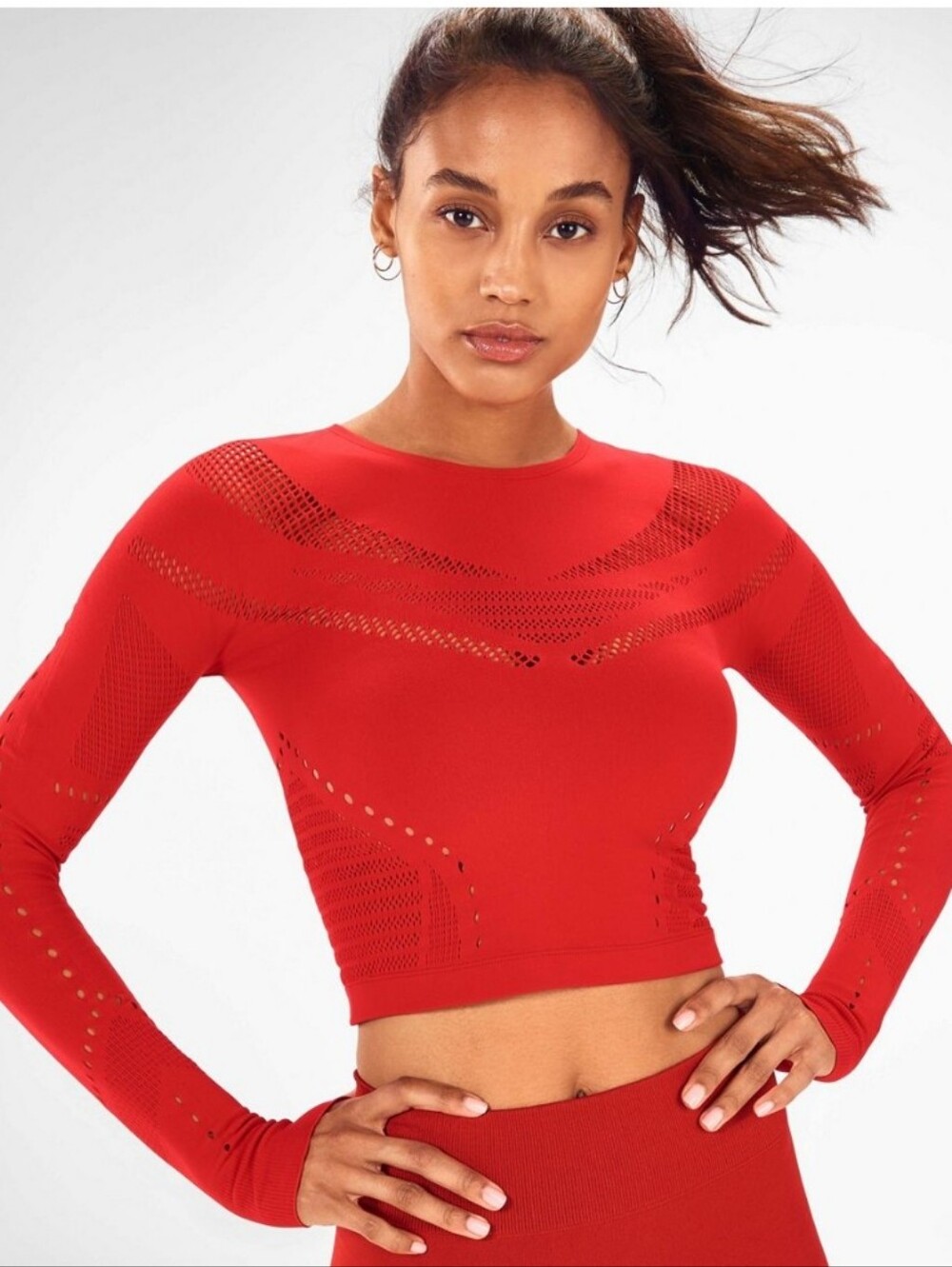 Sarah SculptKnit Long-Sleeve Top Sz Sm